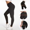 Women TIK Tok Leggings Bubble Textured Butt Lifting Yoga Pants Black XX-large