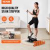 VEVOR Stair Stepper, Mini Stepper for Exercise at Home, Hydraulic Fitness Stepper with Resistance Bands, Full Body Workout Cardio Equipment