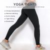 Women TIK Tok Leggings Bubble Textured Butt Lifting Yoga Pants Black XX-large