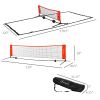 23ft Double Sided Soccer Training Net Multi-Function with Storage Bag for Outdoor Beach Backyard