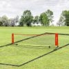 23ft Double Sided Soccer Training Net Multi-Function with Storage Bag for Outdoor Beach Backyard