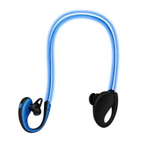 Wireless Sports Headsets Wireless V4.1 Neckband Earphones HD Stereo Sweat-proof Headphones Earbuds (Option: Blue)