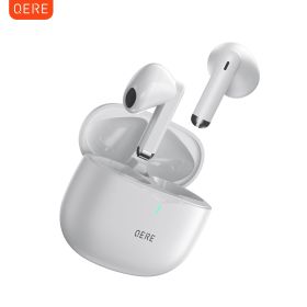 QERE E28 TWS Bluetooth 5.3 Wireless Earbuds 60ms Low Latency IPX5 Waterproof (Option: Style1)