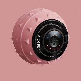 Electric Deep Tissue Massage Ball â€“ Multi-Speed Vibrating Roller for Fascia Release & Muscle Relaxation (Color: Pink)