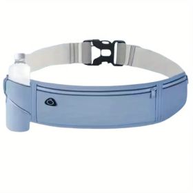 Multi-Pocket Reflective Waist Pack â€“ Lightweight Nylon Design for Men & Women (Hiking/Dog Walking Essentials) (Color: Blue)