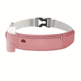 Hands-Free Adventure Waist Pack â€“ Durable Nylon with Theft-Proof Zipper & Reflective Safety Features (Color: Dusty Rose)